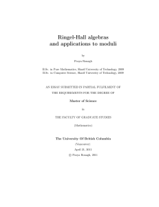 Ringel-Hall algebras and applications to moduli