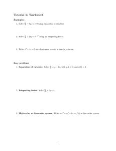 Tutorial 5: Worksheet Examples