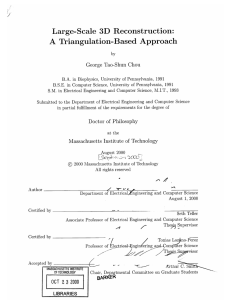 Large-Scale  3D  Reconstruction: A  Triangulation-Based  Approach