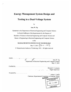 Energy  Management  System  Design  and