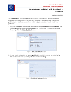 How to Create and Work with Gradebook in USAonline