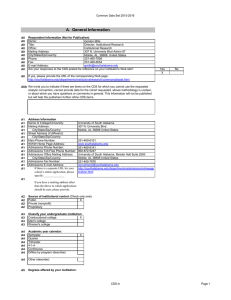 Common Data Set 2015-2016 Name: Gordon Mills Title: