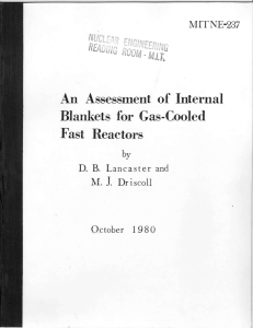 Blankets  for  Gas-Cooled J. Fast  Reactors