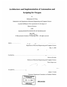 Architecture and Implementation  of Automation  and by