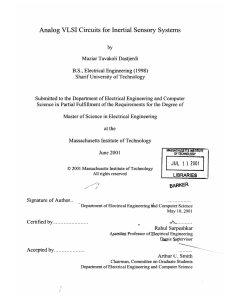 Analog  VLSI  Circuits for Inertial Sensory  Systems