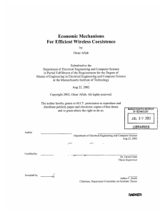 Economic  Mechanisms For Efficient  Wireless  Coexistence