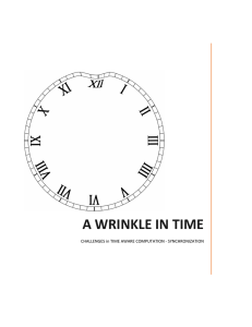 A WRINKLE IN TIME  CHALLENGES in TIME AWARE COMPUTATION - SYNCHRONIZATION