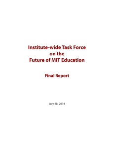 Institute-wide Task Force on the Future of MIT Education Final Report