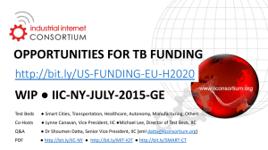 OPPORTUNITIES FOR TB FUNDING ● IIC-NY-JULY-2015-GE WIP