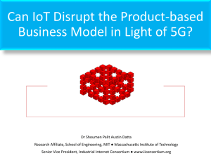 Can IoT Disrupt the Product-based Business Model in Light of 5G?