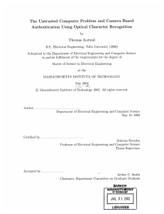 The  Untrusted  Computer  Problem  and ... Authentication  Using  Optical  Character Recognition