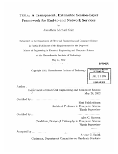 TESLA:  A  Transparent, Extensible  Session-Layer