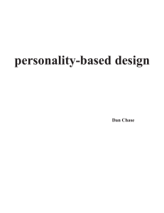 personality-based design Dan Chase