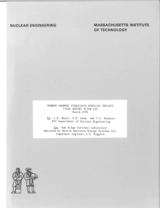 MASSACHUSETTS  INSTITUTE NUCLEAR  ENGINEERING OF  TECHNOLOGY FINAL REPORT MITNE-299
