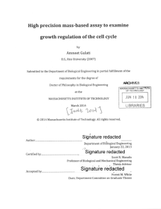 High precision  mass-based  assay to  examine