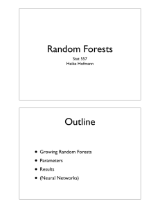 Random Forests Outline • Growing Random Forests