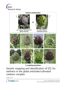 Genetic mapping and identification of QTL for cardoon complex