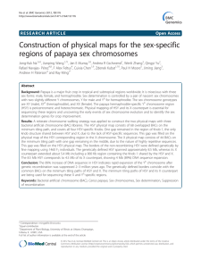 Construction of physical maps for the sex-specific Open Access