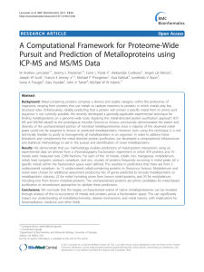 A Computational Framework for Proteome-Wide Pursuit and Prediction of Metalloproteins using