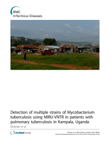 Detection of multiple strains of Mycobacterium pulmonary tuberculosis in Kampala, Uganda