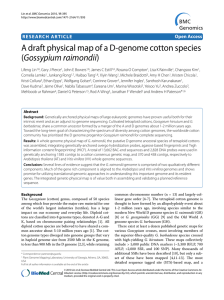 A draft physical map of a D-genome cotton species Gossypium raimondii