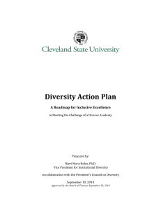 Diversity Action Plan A Roadmap for Inclusive Excellence