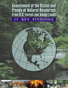 Assessment of the Status and Trends of Natural Resources