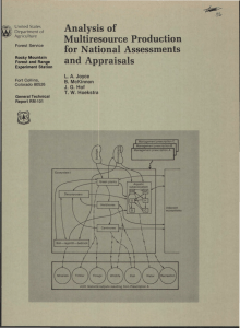 Analysis of Multiresource Production for  National Assessments and Ap