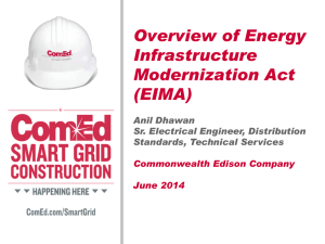Overview of Energy Infrastructure Modernization Act (EIMA)
