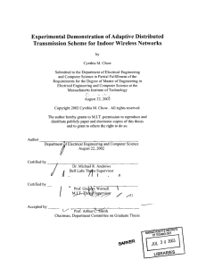 Experimental  Demonstration of Adaptive  Distributed