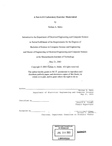 A by A. Submitted to the Department  of Electrical  Engineering ...