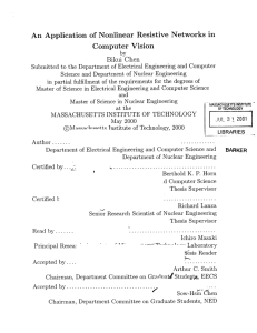 An  Application  of  Nonlinear  Resistive ... Computer  Vision Bikui  Chen