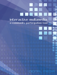 interactive multimedia:  a community participation tool