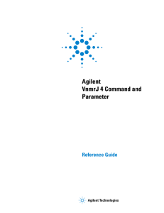 Agilent VnmrJ 4 Command and Parameter Reference Guide