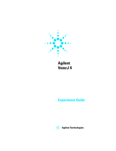 Agilent VnmrJ 4 Experiment Guide Agilent Technologies