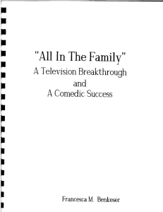 - -- &#34;All  In The Family&#34;