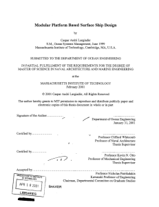 Modular Platform Based  Surface  Ship Design