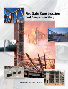 Fire Safe Construction Cost Comparison Study Executive Summary Report