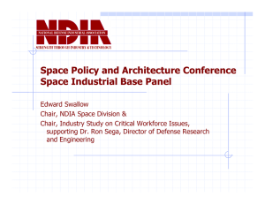 Space Policy and Architecture Conference Space Industrial Base Panel