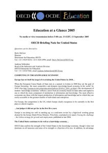 Education at a Glance 2005 OECD Briefing Note for United States