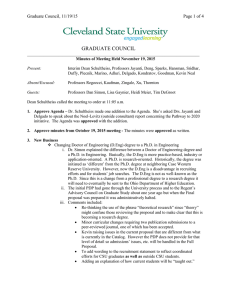 GRADUATE COUNCIL Graduate Council, 11/19/15  Page 1 of 4