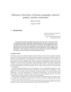 Milestones in the history of thematic cartography, statistical 1 Introduction