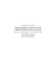 Research Report AI–1992–02 Design and Evaluation of a Tutoring Module for