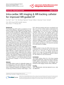 Intra-cardiac MR imaging &amp; MR-tracking catheter for improved MR-guided EP Open Access