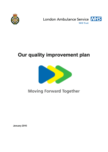 Our quality improvement plan  January 2016