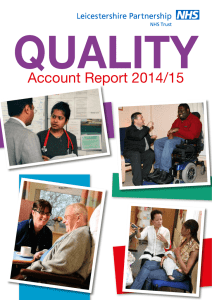 QUALITY Account Report 2014/15