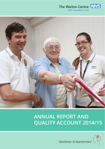 ANNUAL REPORT AND QUALITY ACCOUNT 2014/15
