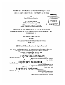 The  Divine  Hand of the State?  How... Influenced  Social Policies  for the  Poor In ...