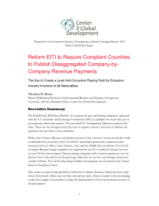 Proposal for the Extractive Industry Transparency Initiative Strategic Review 2013