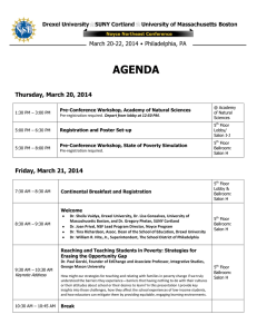AGENDA  Thursday, March 20, 2014 March 20-22, 2014 • Philadelphia, PA